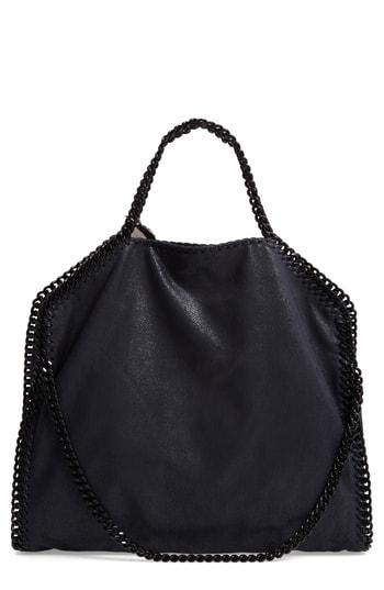 Stella Mccartney Falabella Shaggy Deer Faux Leather Tote - Blue