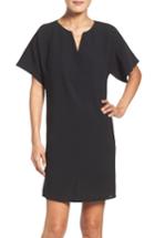 Women's Adrianna Papell Woven Tunic Dress - Black