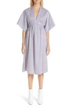 Women's Adam Lippes Stripe Cotton Jacquard Dress - Pink