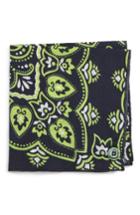 Men's Armstrong & Wilson Neon Paisley Cotton Pocket Square