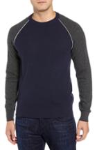 Men's Luciano Barbera Active Crewneck Wool & Cashmere Sweater Us / 54 Eu - Blue