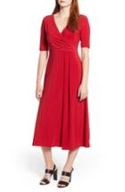 Women's Chaus Laura Faux Wrap Midi Dress - Red