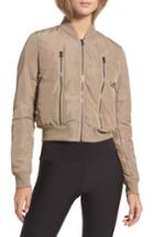 Women's Alo Off Duty Bomber Jacket - Beige