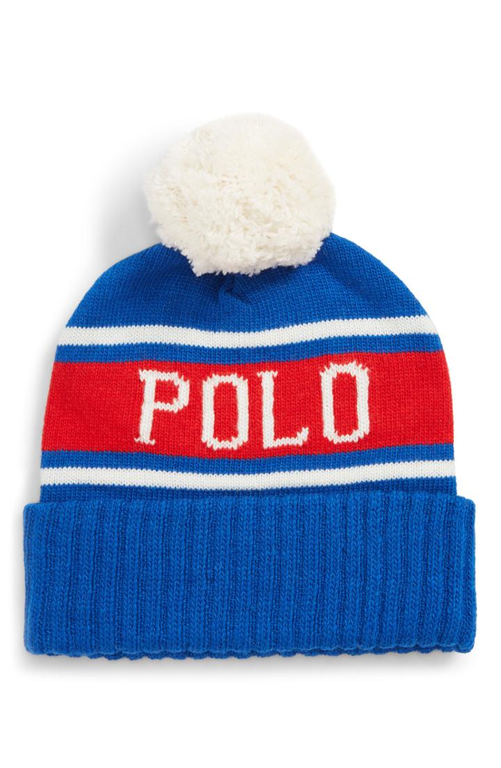 Men's Polo Ralph Lauren Usa Stadium Pom Beanie -