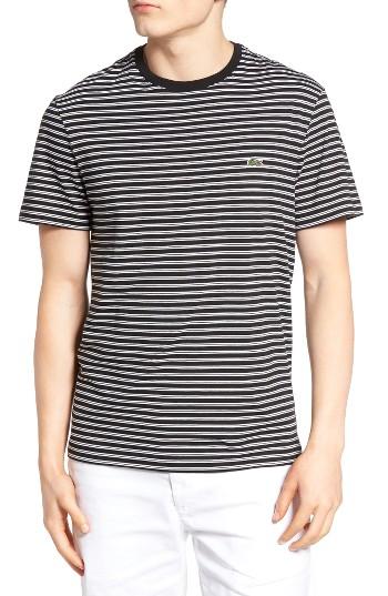 Men's Lacoste Striped T-shirt (m) - Black