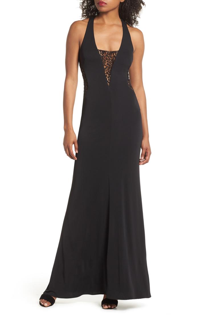 Women's Maria Bianca Nero Riley Lace Inset Gown