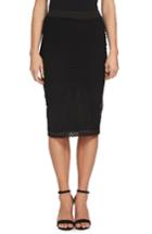 Women's 1.state Mesh Midi Skirt, Size - Black