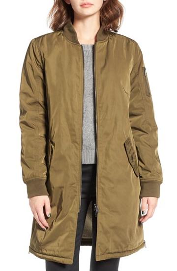 Women's Coffee Shop Fleece Lined Bomber