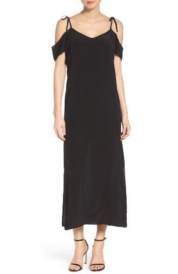 Women's Nsr Tie Cold Shoulder Midi Dress