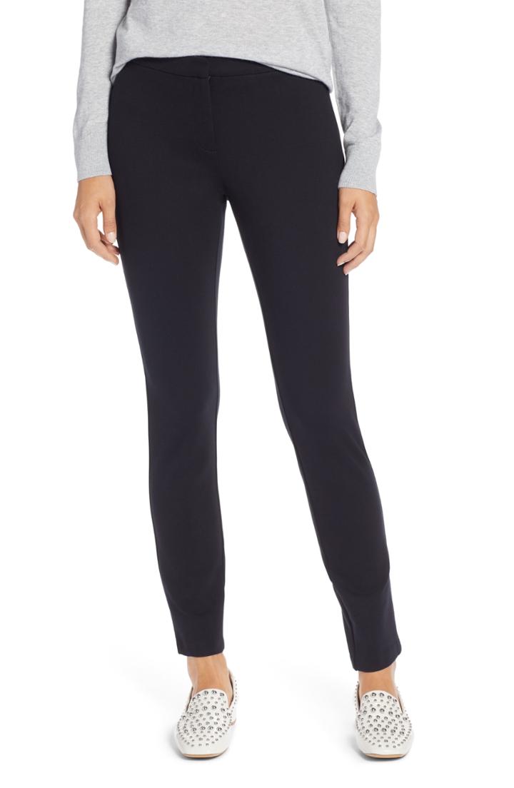 Women's Halogen Ponte Skinny Pants (similar To 14w) - Black