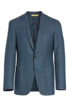 Men's Canali Classic Fit Wool Blend Blazer Us / 48 Eu S - Green