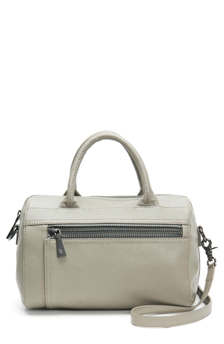 Frye Lena Lambskin Leather Satchel - Grey