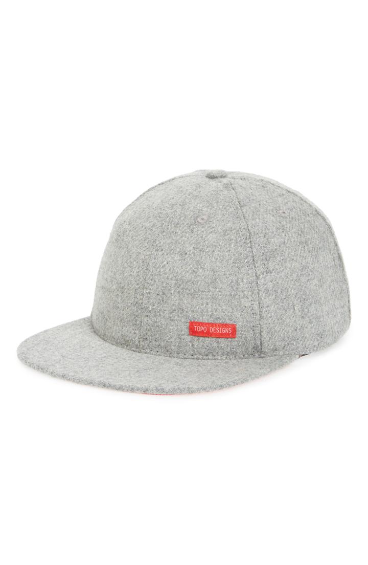 Men's Topo Designs Wool Blend Ball Cap - Black