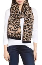 Women's Kate Spade New York Leopard Muffler, Size - Beige