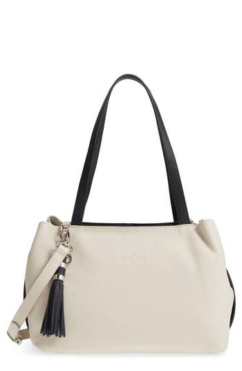 Celine Dion Mezzo Leather Satchel - White