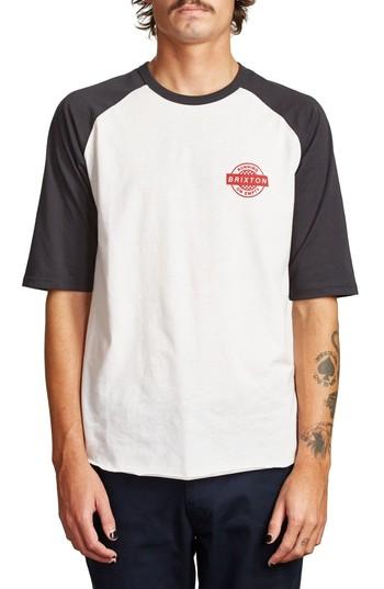 Men's Brixton Speedway Half Sleeve T-shirt - Ivory