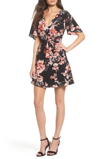 Women's Bb Dakota Wait Until Dark Floral Dress - Black