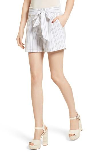 Women's J.o.a. Tie Front Shorts - White