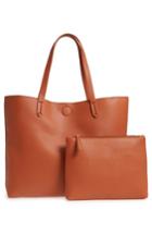 Bp. Contrast Lining Faux Leather Tote -