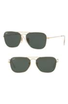 Women's Ray-ban Youngster 56mm Aviator Sunglasses - Gold