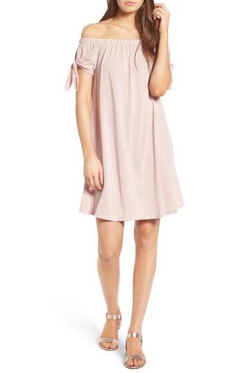 Women's Soprano Off The Shoulder Shift Dress - Coral