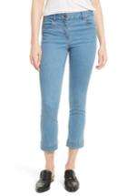Women's Veronica Beard Gia Crop Baby Kick Jeans - Blue