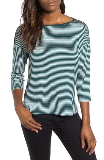 Women's Gibson Stripe Knit Top - Green
