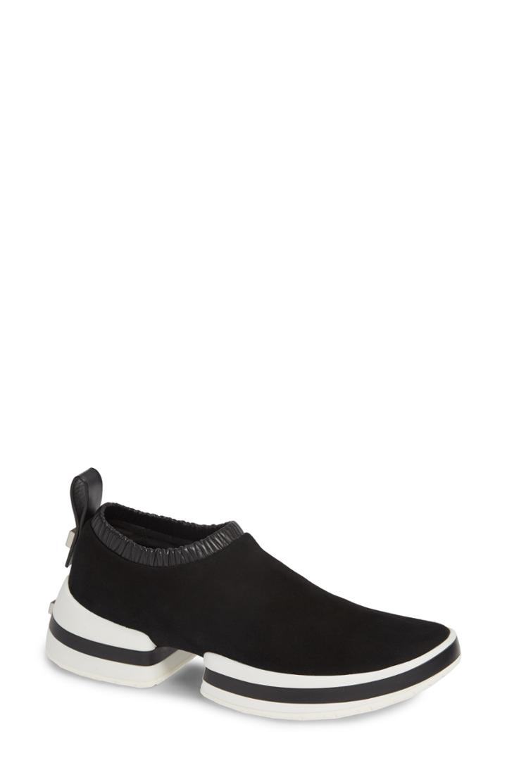 Women's Stuart Weitzman 612 Sneaker .5 M - Black