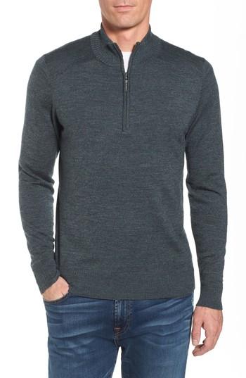 Men's Smartwool Kiva Ridge Merino Wool Blend Pullover - Green