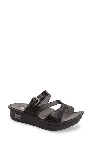 Women's Alegria 'colette' Platform Sandal -8.5us / 38eu - Black