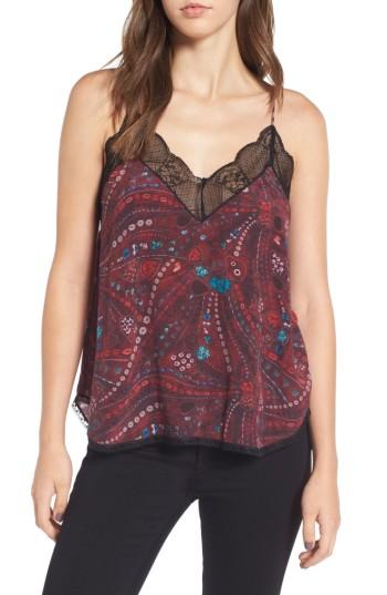 Women's Zadig & Voltaire Christy Print Silk Camisole - Red