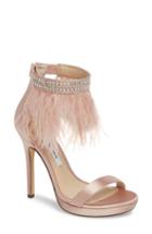 Women's Nina Fran Embellished Feather Sandal M - Pink