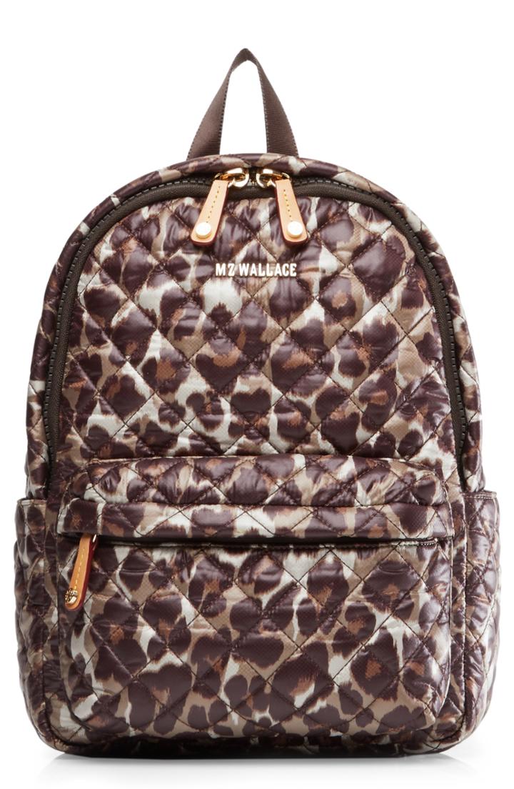 Mz Wallace Small Metro Backpack - Brown