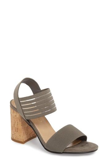 Women's Bella Vita Dan Block Heel Sandal N - Metallic