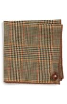 Men's Armstrong & Wilson Plaid Wool Pocket Square
