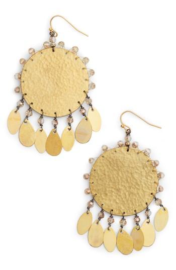 Women's Nakamol Design Hammered Dangle Earrings