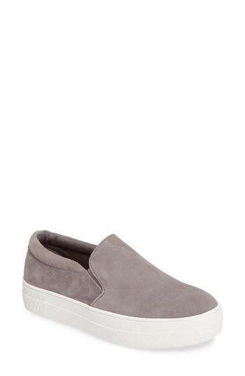Women's Steve Madden Gills Platform Slip-on Sneaker M - Grey