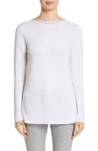 Women's Fabiana Filippi Popcorn Stitch Cotton Pullover Us / 38 It - White