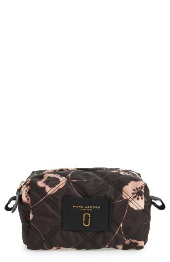 Marc Jacobs Large Violet Vines Cosmetics Case, Size - Black Multi