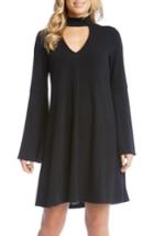Women's Karen Kane Taylor Choker Neck Dress - Black
