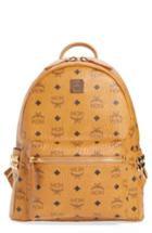 Mcm Small Stark Side Stud Backpack - Brown