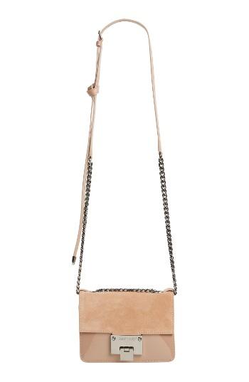 Jimmy Choo Mini Rebel Suede Crossbody Bag - Pink