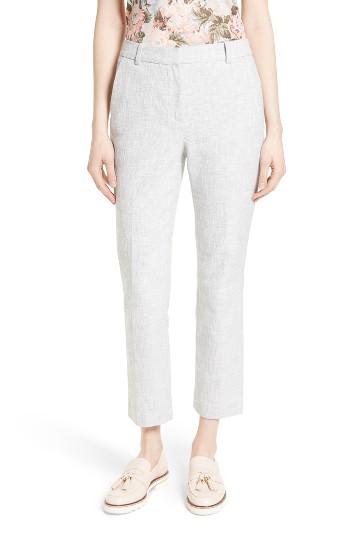 Women's Rebecca Taylor Slub Straight Leg Pants