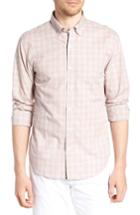 Men's Bonobos Summerweight Slim Fit Check Sport Shirt R - Grey