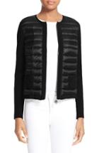 Women's Moncler Maglia Quilted Down Front Tricot Cardigan