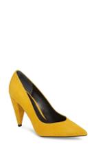 Women's Marc Fisher D Hesla Pump, Size 5 M - Yellow