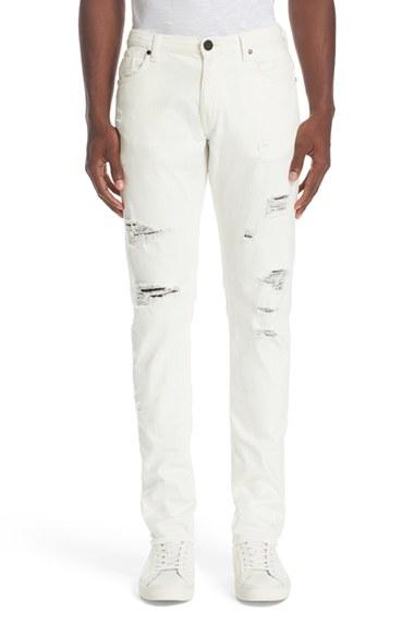 Men's Versace Jeans Destroyed Stretch Denim Jeans