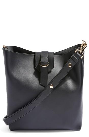 Topshop Hampton Hobo Bag - Black