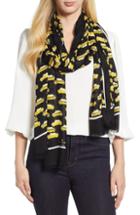Women's Kate Spade New York Taxi Scarf, Size - Black