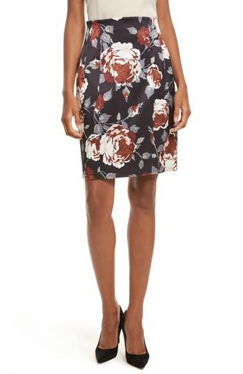 Women's Theory Hourglass Floral Print Skirt